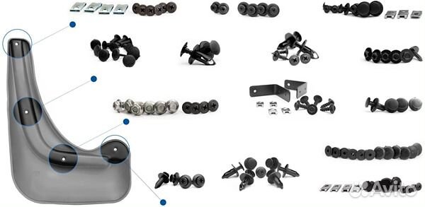 Брызговики задние Новлайн Chery Indis