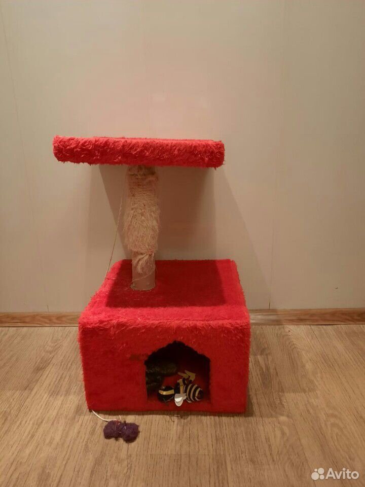 Домик для кошки с когтеточкой купить на Зозу.ру - фотография № 1