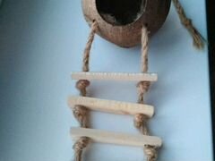 Продам лесенку-домик кокос для птиц