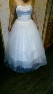 Свадебное платье новое с кринолином