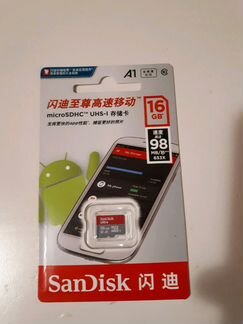 Микроsd SanDisk 16Гб