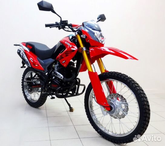 Кроссовый мотоцикл Bars 270 cc red, нов. приборка