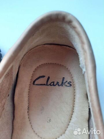 Clarks 43р мужские кожаные туфли на весну, лето
