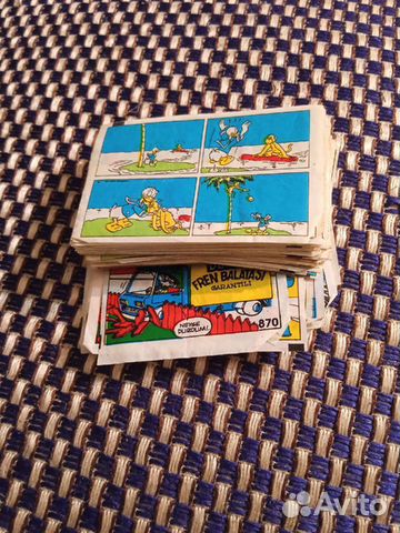 Вкладыши от жвачек 90 х