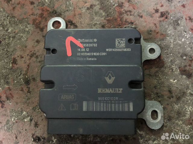 Эбу SRS С подушками в сиденьях Renault logan 2