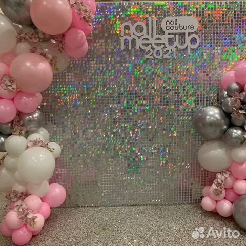 Аренда фотозона пайетки