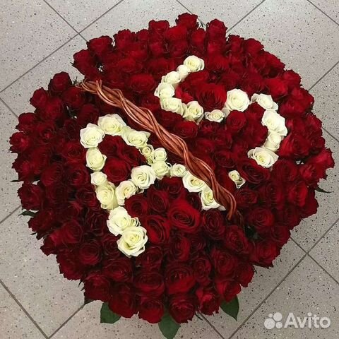101 Роза Цветы Букеты 17,25,55,77 роз