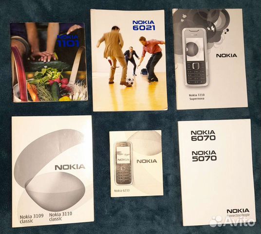 Инструкции на телефон Nokia, Samsung