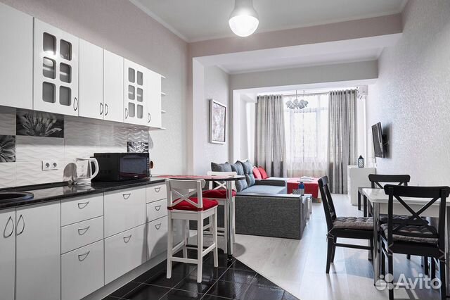 

Квартира-студия, 45 м², 2 кровати