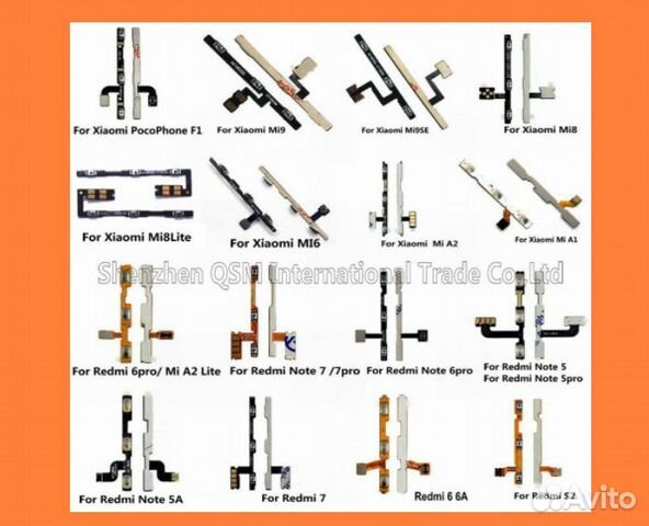 Xiaomi шлейф кнопок. Все модели