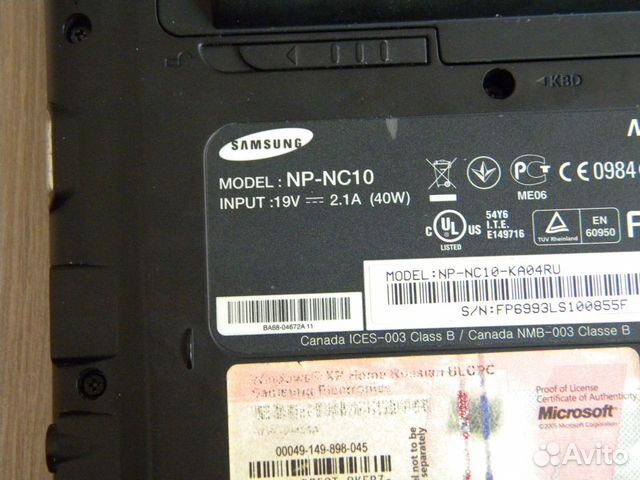 Нетбук Samsung NP-NC10