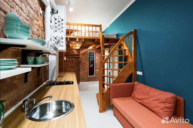 

Квартира-студия, 18 м², 2 кровати