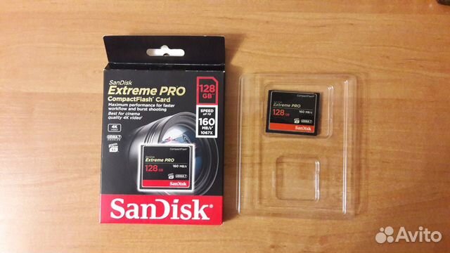 Карта памяти Sandisk Extreme Pro CompactFlash128Gb