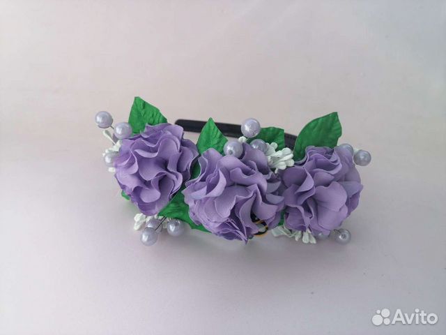 Ободок с цветами