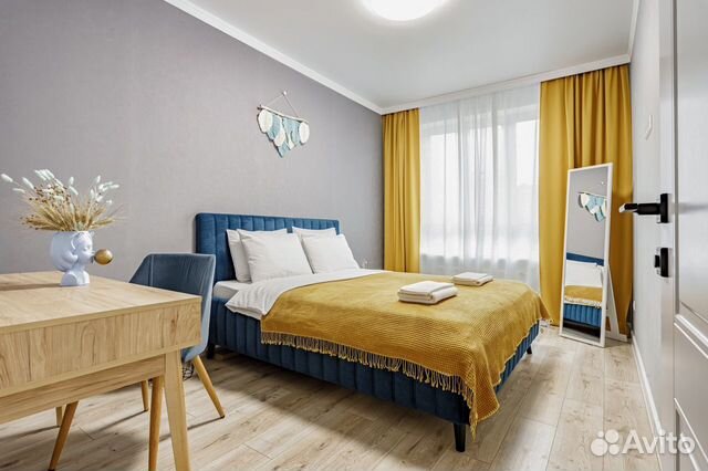 

1-к. квартира, 45 м², 2 кровати