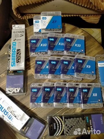 Велосипедные цепи x8 x9 x10