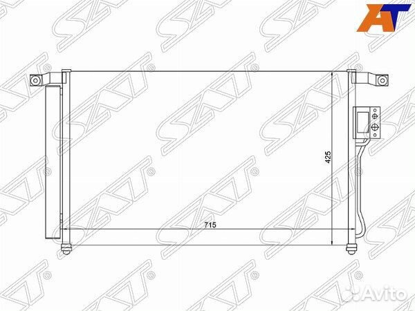 Радиатор кондиционера hyundai