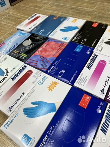 Перчатки одноразовые нитриловые гипоаллергенные