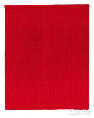 Ковёр 140х200 см безворсовый красный Roskilde Ikea