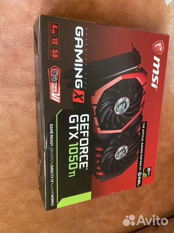 Видеокарта MSI GeForce GTX 1050 Ti gaming X