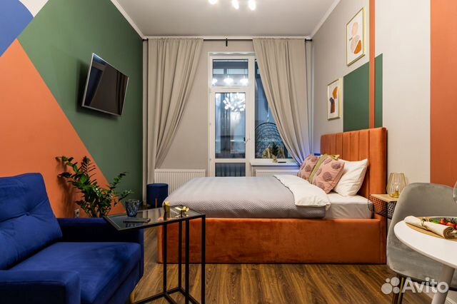 

Квартира-студия, 28 м², 2 кровати