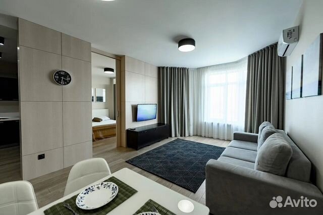 

1-к. квартира, 55 м², 2 кровати