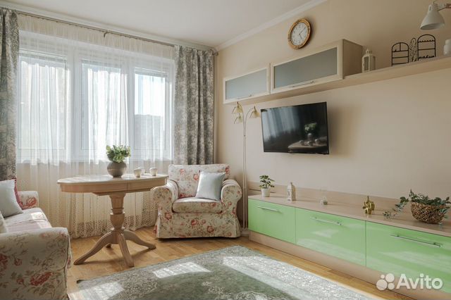 

1-к. квартира, 44 м², 2 кровати