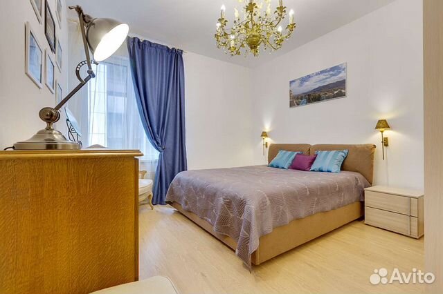 

1-к. квартира, 60 м², 3 кровати