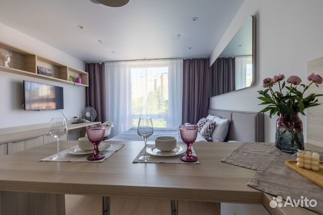 

Квартира-студия, 27 м², 2 кровати