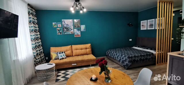 

Квартира-студия, 44 м², 2 кровати