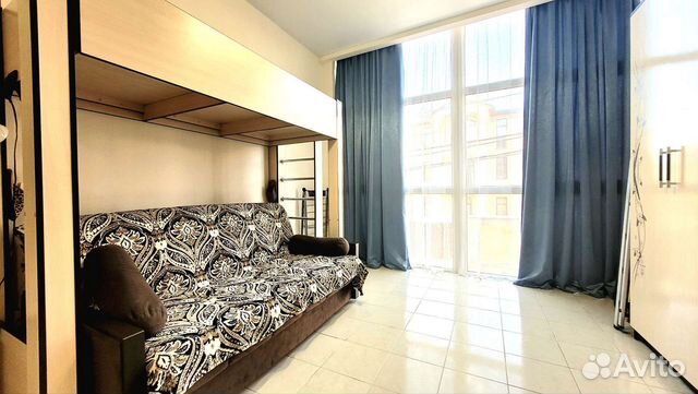 

Квартира-студия, 28 м², 2 кровати