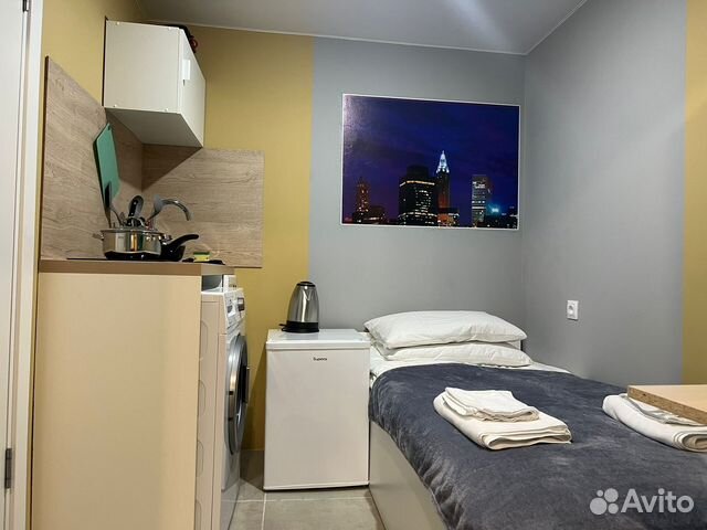 

Квартира-студия, 10 м², 1 кровать
