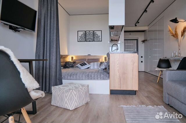 

Квартира-студия, 32 м², 2 кровати