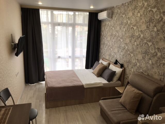 

Квартира-студия, 23 м², 2 кровати