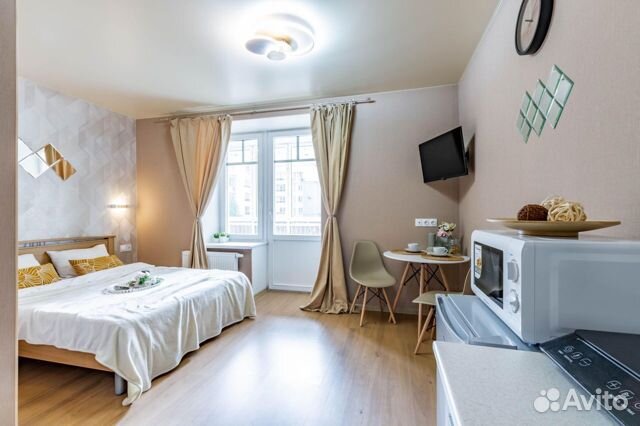 

Квартира-студия, 40 м², 1 кровать