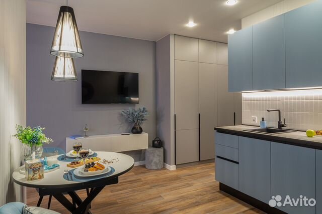 

Квартира-студия, 34 м², 2 кровати