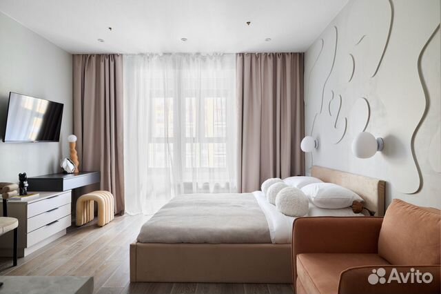 

Квартира-студия, 32 м², 2 кровати