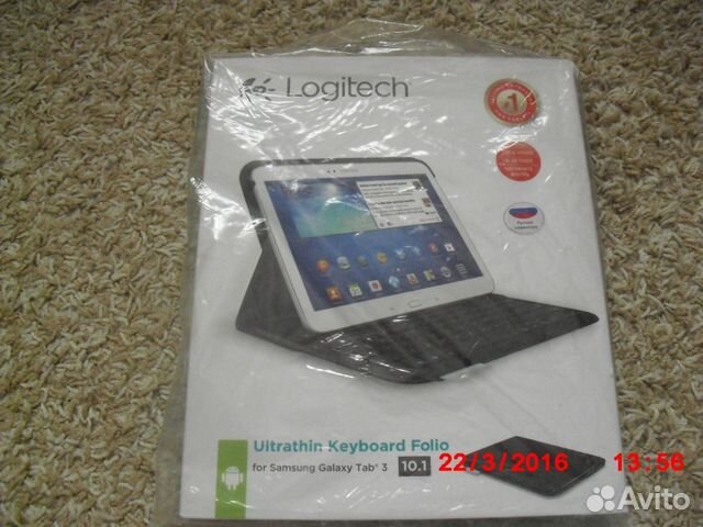 Чехол-клавиатура Logitech для планшетника samsung