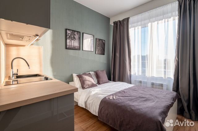 

Квартира-студия в апарт-отеле, 16 м², 1 кровать