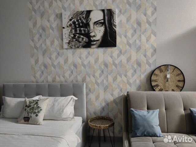 

Квартира-студия, 35 м², 2 кровати