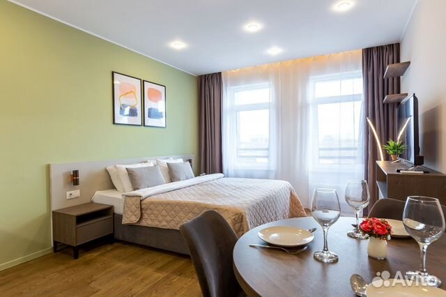 

Квартира-студия, 29 м², 1 кровать