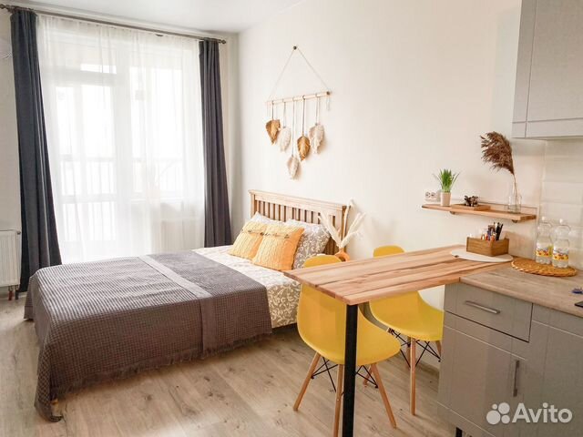 

Квартира-студия, 25 м², 2 кровати