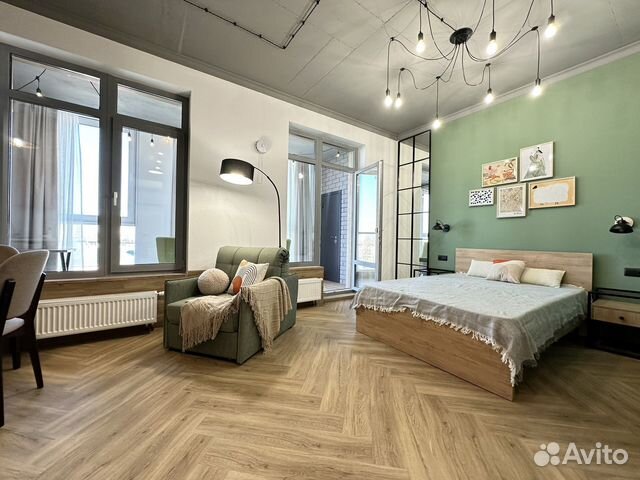 

Квартира-студия, 35 м², 1 кровать