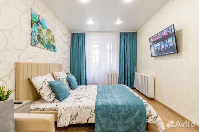 

1-к. квартира, 54 м², 3 кровати