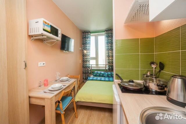 

Квартира-студия, 12 м², 1 кровать