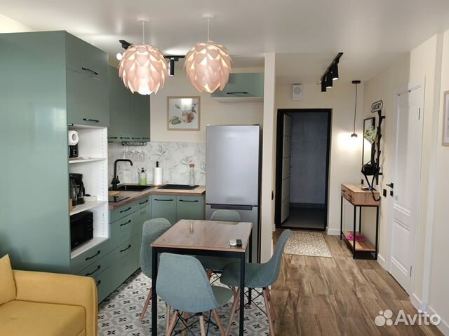 

Квартира-студия, 34 м², 2 кровати