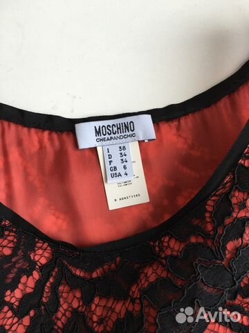 Платье Moschino из кружева оригинал