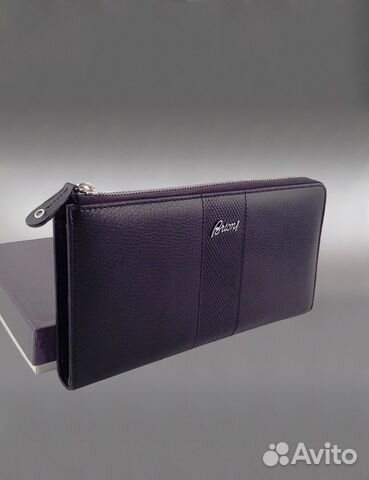 Мужской кожаный клатч Brioni арт.91028