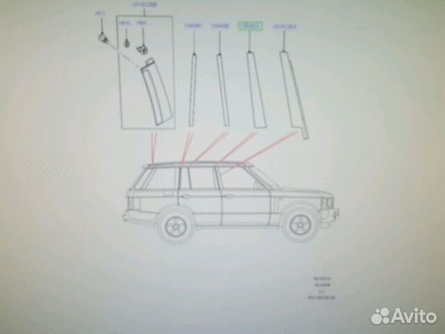 Накладка двери Range Rover