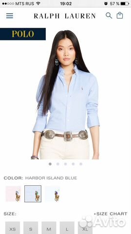 Ralph Lauren Ральф рубашка поло polo голубая S Ralph Lauren Ральф рубашка поло polo голубая S